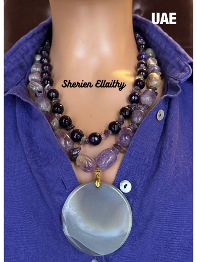 Picture of Handmade necklace With natural stones 