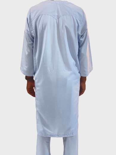 Picture of Ala Allah sea blue plain back with Two pockets