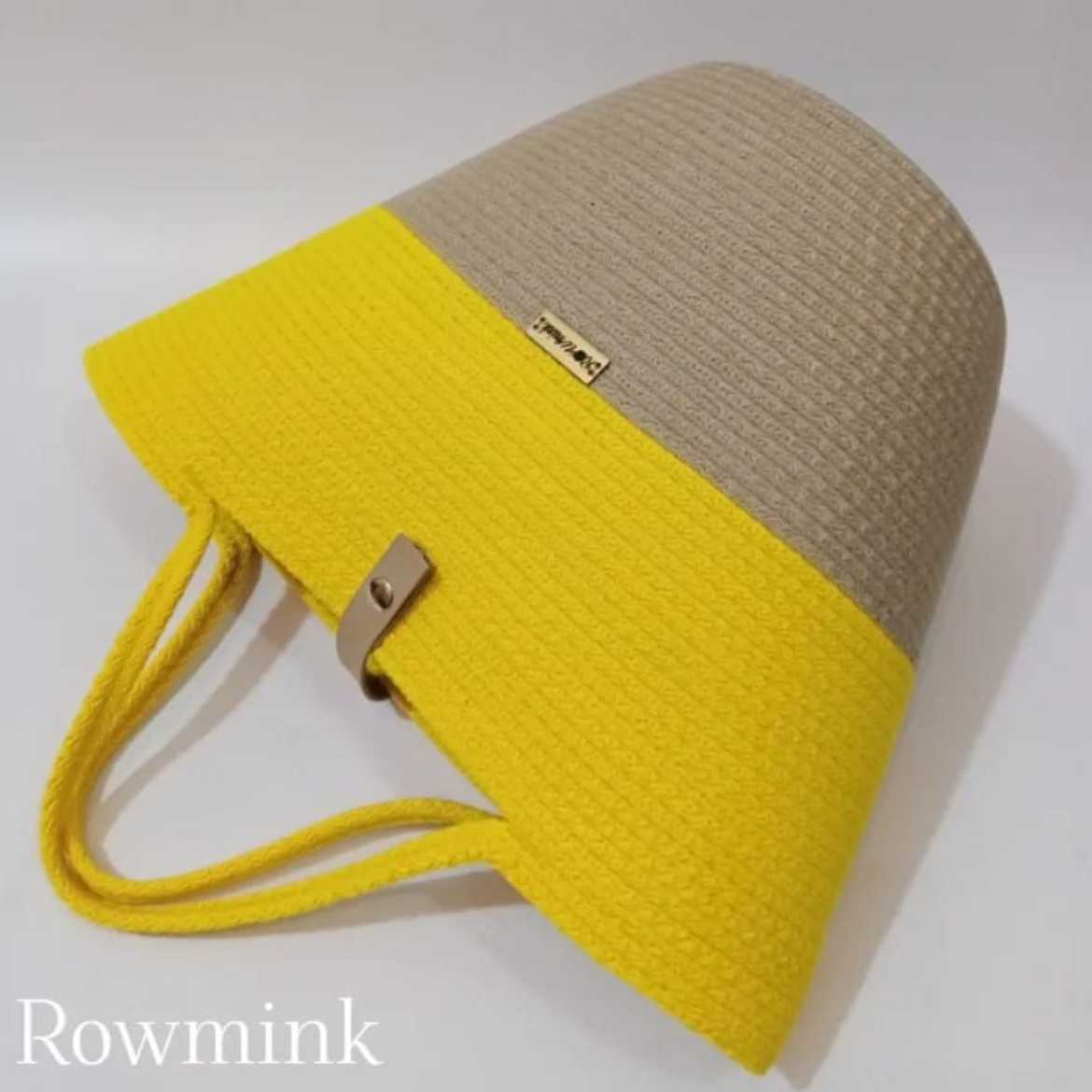 Picture of Yellow Spanish cotton bag 