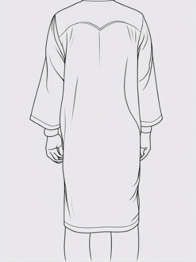 Picture of Ala Allah Blue plain back without pockets