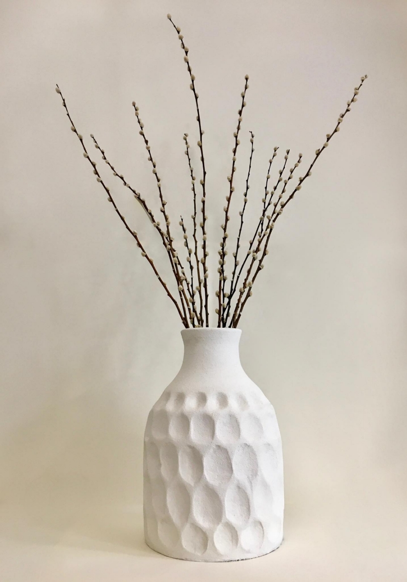 Picture of Boho circular carved vase