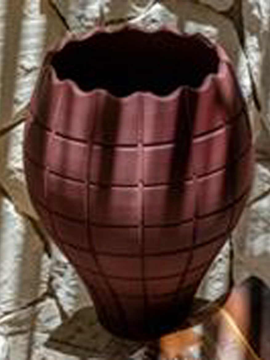 Picture of Tulip vase  maroon  