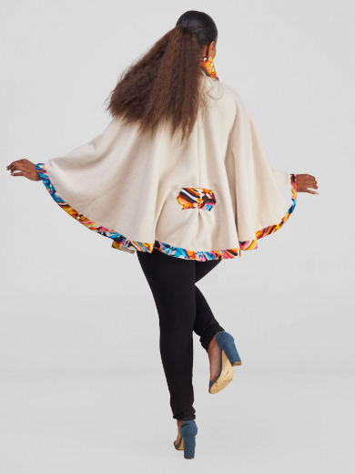 Picture of Vibe Turtle Neck Poncho - Beige