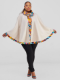 Picture of Vibe Turtle Neck Poncho - Beige 