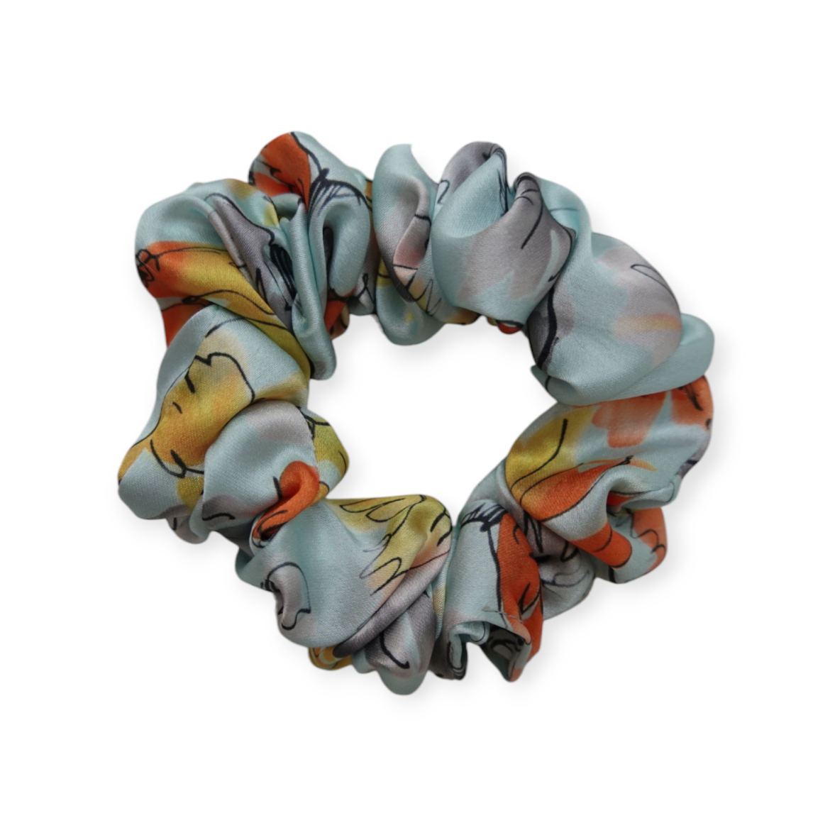 Picture of M size silk scrunchie