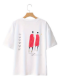 Picture of White and Black cotton T-shirt African style