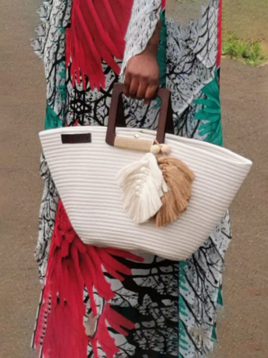 Picture of African fabric baskets