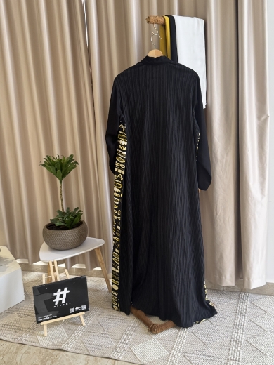 صورة Black Formal Abaya - with Yalow