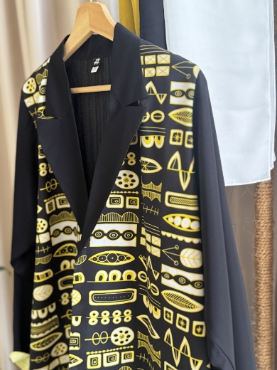 صورة Black Formal Abaya - with Yalow