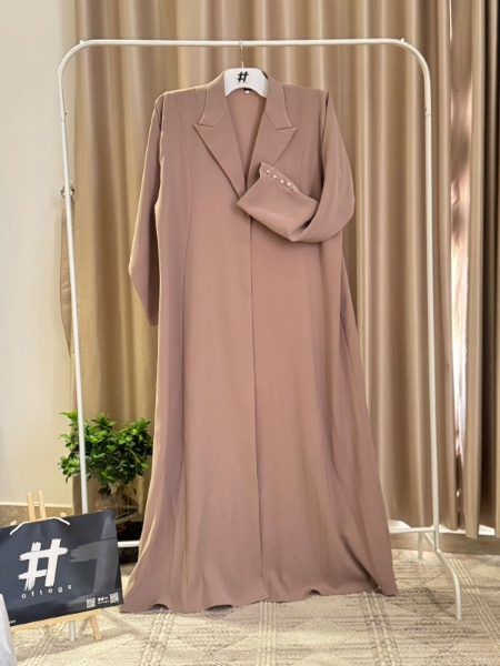 عرض تفاصيل عن: عباية رسمية باللون البيج  الصورة: عباية رسمية باللون البيج