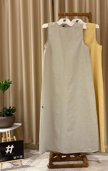 عرض تفاصيل عن: تصميم كاجوال أنيق من كتان عالي الجودة – قصة حرف A مبطنة الصورة: تصميم كاجوال أنيق من كتان عالي الجودة – قصة حرف A مبطنة