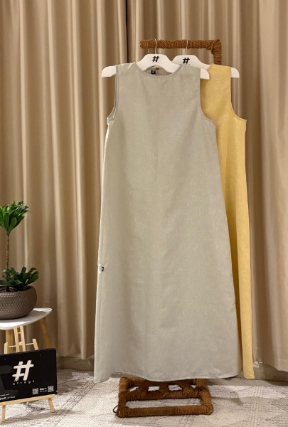 عرض تفاصيل عن: تصميم كاجوال أنيق من كتان عالي الجودة – قصة حرف A مبطنة الصورة: تصميم كاجوال أنيق من كتان عالي الجودة – قصة حرف A مبطنة