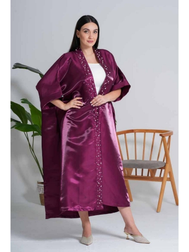 صورة عباءة لؤلؤ الساتان