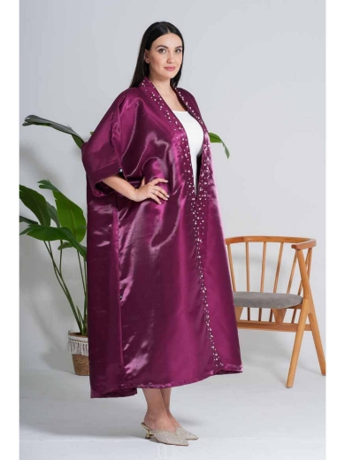 صورة عباءة لؤلؤ الساتان