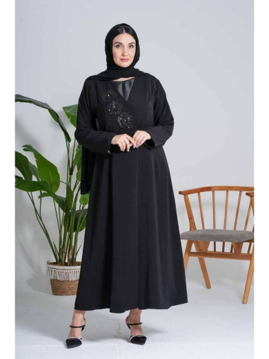 صورة كيمونو الساتان "أحلام الورد" الوردي الناعم