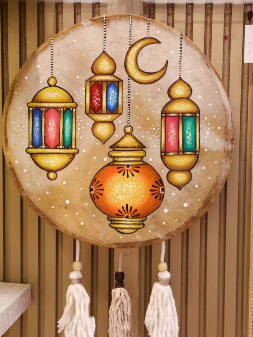 صورة دف مرسوم يدويا 